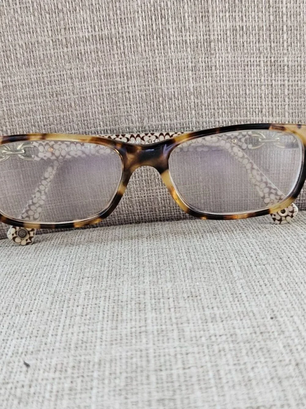 Coach Eyeglasses Frame Spotty Tortoise/ Brown Sand Sig C HC6052 Fannie Glasses